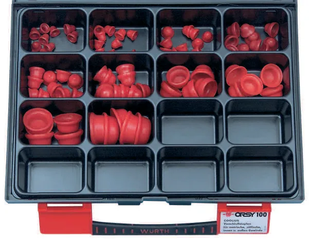 Assortiment de bouchons pour circuit de climatisation